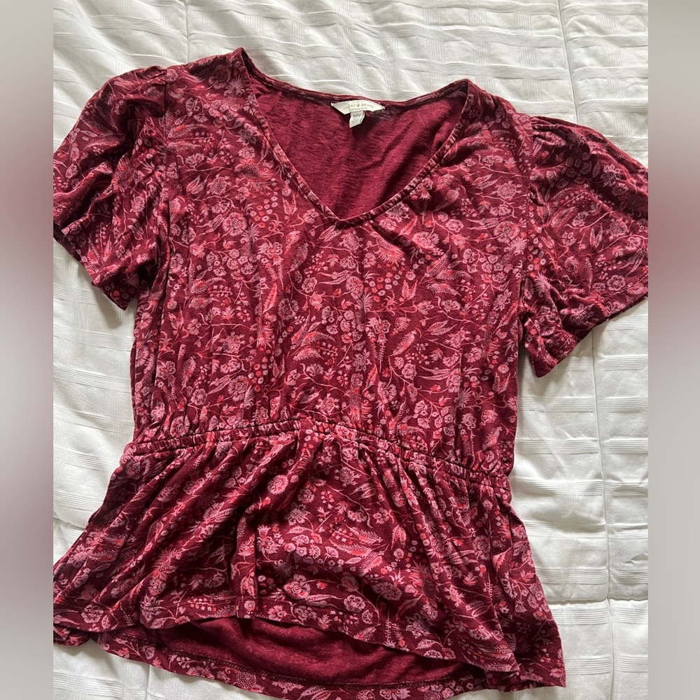 Lucky Brand Peplum Top